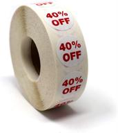 retail circle sticker adhesive discount logo