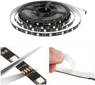 💡 16.4ft led light strip, nexlux non-waterproof 5050 smd single rgb led flexible strip light black pcb board color changing decoration lighting – no power adapter and remote control логотип