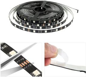 img 3 attached to 💡 16.4ft LED Light Strip, Nexlux Non-Waterproof 5050 SMD Single RGB LED Flexible Strip Light Black PCB Board Color Changing Decoration Lighting – No Power Adapter and Remote Control