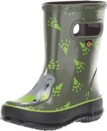 bogs skipper animals rain boot for unisex-children: waterproof protection logo