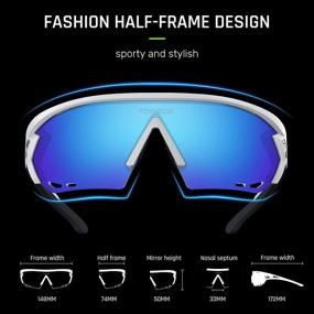 img 2 attached to 🕶️ Trendy TOREGE Polarized Sports Sunglasses for Men and Women: Ideal for Cycling, Running, Golfing, and Fishing - TR18