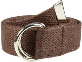 img 2 attached to Gelante Canvas Silver Military Women 2052 BLack Men's Accessories for Belts