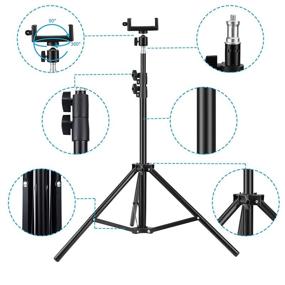 img 3 attached to YUESUO Thermometer Stand: Foldable & Adjustable Stand for Gorilla Gadgets, SOiOS, AGZ Thermometers - Threaded Dual Design