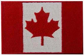 img 4 attached to EmbTao Canadian Maple Leaf Flag Patch - Iron On & Sew On National Emblem for Canada