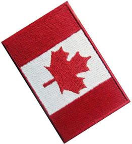 img 1 attached to EmbTao Canadian Maple Leaf Flag Patch - Iron On & Sew On National Emblem for Canada