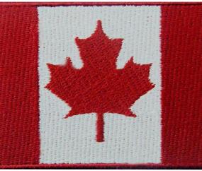 img 3 attached to EmbTao Canadian Maple Leaf Flag Patch - Iron On & Sew On National Emblem for Canada