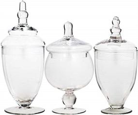 img 4 attached to 🏺 Home Essentials 3013 Apothecary Jar BB Terra Set of 3: Versatile and Stylish Storage Solution for any Home