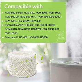 img 3 attached to 🔍 Humidifier Filters Replacement - IOYIJOI Compatible with Honeywell HC-888, HC-888N & Filter C Humidifiers