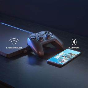 img 2 attached to 🎮 SteelSeries Stratus Duo Wireless Gaming Controller - Android, Windows, VR, Chromebooks Compatible - Dual-Wireless Connectivity - High-Performance Materials - Fortnite Mobile Support