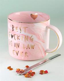 img 2 attached to 🎁 Vilight Best Sister-in-Law Mug - Pink Marble Ceramic Coffee Cup 11.5 Oz - Funny Gifts for Every Occasion