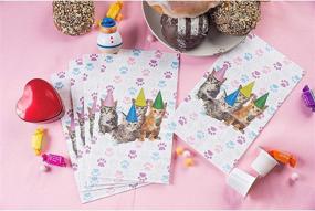 img 3 attached to 🐱 Juvale Cat Themed Party Bags for Children's Birthday Celebration (Pack of 36)