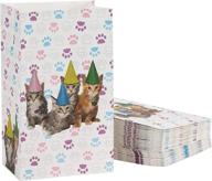 🐱 juvale cat themed party bags for children's birthday celebration (pack of 36) логотип