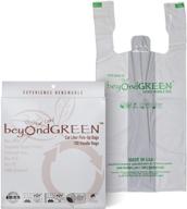 beyondgreen plant-based cat litter poop waste pick-up bags - convenient handles - 100 bags - large size logo