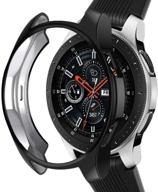 📱 nahai тпу слим покрытый чехол для samsung galaxy watch 46mm - ударопрочный корпус, всесторонняя защита - черный логотип