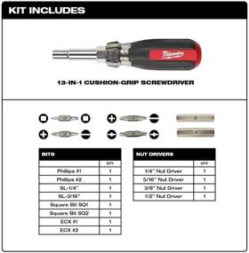 img 1 attached to Отвертка Milwaukee Multi Tip Cushion Grip Screwdriver