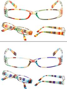 img 1 attached to 👓 Stylish 3 Pack of Smaller Reading Glasses for Women: Perfect for Every Occasion