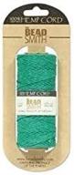 hemp twine bead cord green logo