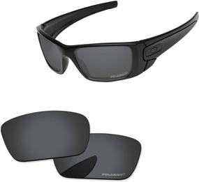 img 4 attached to 🕶️ Черные запасные линзы для оправы Oakley PapaViva