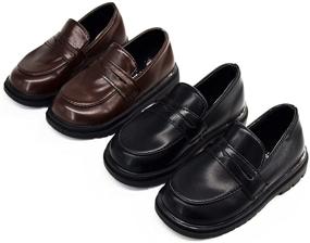 img 2 attached to 👞 BENHERO Toddler Loafers: Stylish Synthetic Leather Shoes for Boys