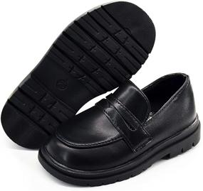 img 4 attached to 👞 BENHERO Toddler Loafers: Stylish Synthetic Leather Shoes for Boys