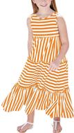 👗 stylish sleeveless summer striped sundresses for girls: kymidy clothing and dresses logo