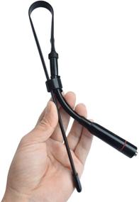 img 2 attached to 📻 TWAYRDIO 18.7-inch Foldable Tactical Antenna for Baofeng UV-5R Series, BF-888S, GT-3, Kenwood, Linton Radio - SMA Female CS 144/430MHz 2M/70CM Two-Way Radio Antenna