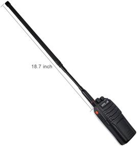 img 3 attached to 📻 TWAYRDIO 18.7-inch Foldable Tactical Antenna for Baofeng UV-5R Series, BF-888S, GT-3, Kenwood, Linton Radio - SMA Female CS 144/430MHz 2M/70CM Two-Way Radio Antenna