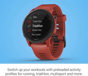 img 1 attached to Get in Shape with Garmin Forerunner 745: GPS Running Watch, Advanced Training Stats, on-device Workouts, and Essential Smartwatch Features in Red