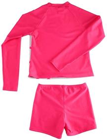 img 3 attached to 👙 Dayu Unisex Kids Rashguard Set - Two Piece Swimsuit UPF 50+ UV Protection - Ages 4-14 Years