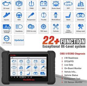 img 1 attached to 🚗 Autel DS808K Automotive Scan Tool - MaxiDAS DS808 Kit Vehicle Diagnostic and Maintenance Tablet [Comparable to MaxiSys MS906], Bi-Directional Control, 30+ Services, Oil Reset/ EPB/ ABS Bleed/ SRS/ SAS/ DPF