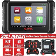 🚗 autel ds808k automotive scan tool - maxidas ds808 kit vehicle diagnostic and maintenance tablet [comparable to maxisys ms906], bi-directional control, 30+ services, oil reset/ epb/ abs bleed/ srs/ sas/ dpf logo