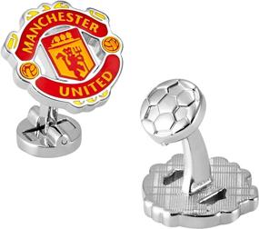 img 4 attached to 🔧 Стильные запонки с газоном Manchester United F.C.: Поднимите свой стиль фаната!