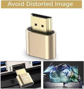 img 3 attached to Улучшенный 4K HDMI фиктивный разъем: максимальный эмулятор виртуального монитора для эффективного майнинга Ethereum ETH ZEC BTC - совместим с Windows Mac OSX!