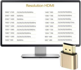 img 2 attached to Улучшенный 4K HDMI фиктивный разъем: максимальный эмулятор виртуального монитора для эффективного майнинга Ethereum ETH ZEC BTC - совместим с Windows Mac OSX!