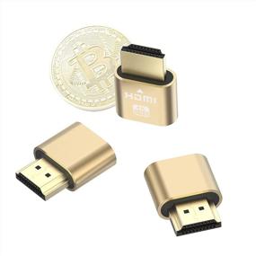 img 4 attached to Улучшенный 4K HDMI фиктивный разъем: максимальный эмулятор виртуального монитора для эффективного майнинга Ethereum ETH ZEC BTC - совместим с Windows Mac OSX!