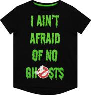 ghostbusters boys t shirt black size logo