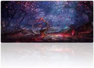 🖱️ cmhoo xxl professional large gaming mouse pad & computer game mat (35.4x15.7x0.1in, 90x40 forest) logo