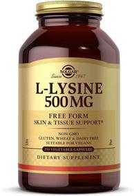 img 4 attached to 🌞 Solgar L-Lysine 500 mg - Promotes Skin & Lips Integrity - Collagen Support - Enhanced Absorption - Non-GMO, Vegan, Gluten Free - 250 Servings