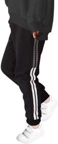 img 2 attached to Little Boys' Cotton Active Sports Jogger Clothing and Pants