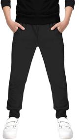 img 4 attached to Little Boys' Cotton Active Sports Jogger Clothing and Pants