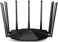 tenda ac23 smart wifi router - dual band gigabit wireless (2033 mbps) for home: 4x4 mu-mimo, 1400 sq ft coverage, alexa compatible logo