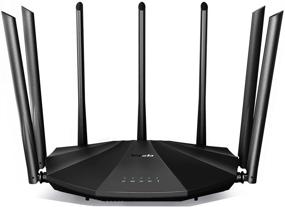 img 4 attached to Tenda AC23 Smart WiFi Router - Dual Band Gigabit Wireless (2033 Mbps) for Home: 4X4 MU-MIMO, 1400 sq ft Coverage, Alexa Compatible