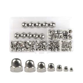 img 4 attached to 🔩 QLOUNI Stainless Steel Acorn Cap Nuts – Assortment Kit [140 Pcs] M3 M4 M5 M6 M8 M10 M12 Hex Dome Caps