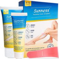 premium hair removal cream for women and men by sunness - effective, painless depilatory cream logo