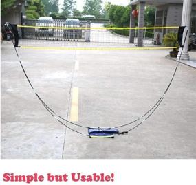 img 1 attached to KIKILIVE Portable Badminton Net with Stand Carry Bag: Easy Setup for Outdoor/Indoor Courts, Backyards - No Tools or Stakes Needed!