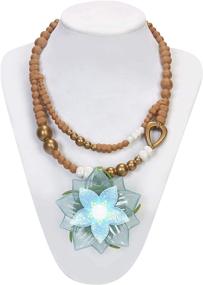 img 4 attached to Enchanting Disney Raya Dragon Flower Necklace: A Must-Have Accessory for Disney Fans!