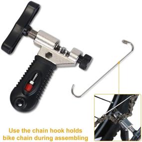 img 3 attached to 🔧 Bike Chain Repair Tool Kit Set: WOTOW Cycling Bicycle Chain Breaker Splitter Cutter & Wear Indicator Checker with Master Link Pliers Remover & Reusable Missing Connector for 6/7/8/9/10 Speed Chain