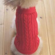 🐶 tangpan turtleneck straw-rope dog sweater: timeless and stylish pet apparel логотип