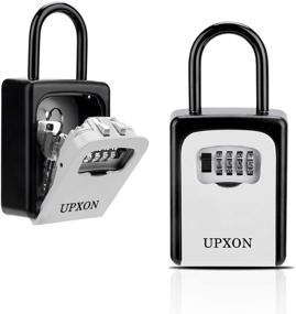 img 4 attached to 🔑 UPXON Большой вместительный ящик для ключей с замком и возможностью сброса кода - Водонепроницаемый настенный ящик для хранения ключей для дома, отелей, Airbnb и школ - 1 шт.