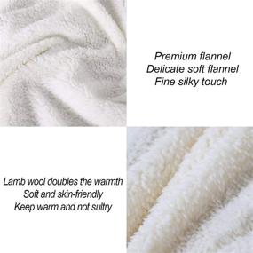 img 4 attached to ⚽️ Soccer Flame Fleece Sherpa Throw Blanket: Perfect for Soccer Fans, Boys, Teens, and Kids – Reversible, Soft, Cozy, and All-Season 60” x 80” Soccer Throw Blanket for Bed, Couch, Sofa